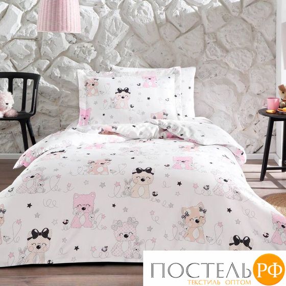 NT895D1 Комплект постельного белья Tivolyo home SWEET MALTESE 1,5 сп