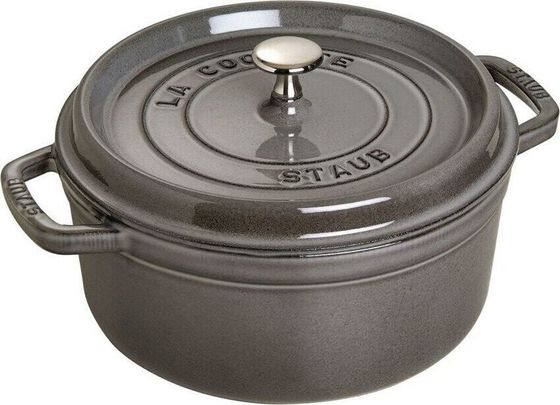 STAUB Garnek żeliwny okrągły 40500-246-0 3 8 l grafitowy