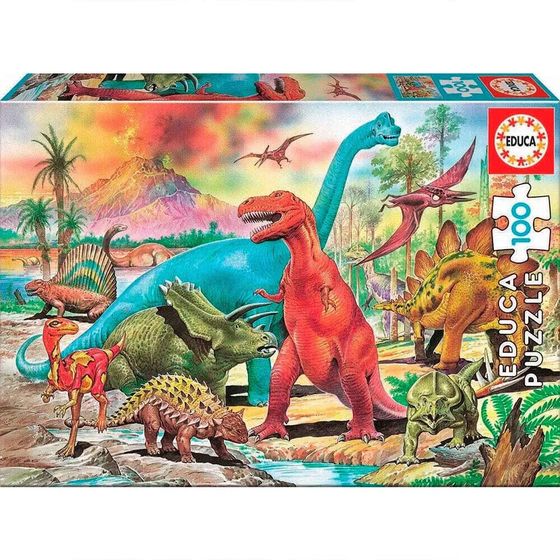 EDUCA BORRAS Dinosaurs Puzzle 100 pieces