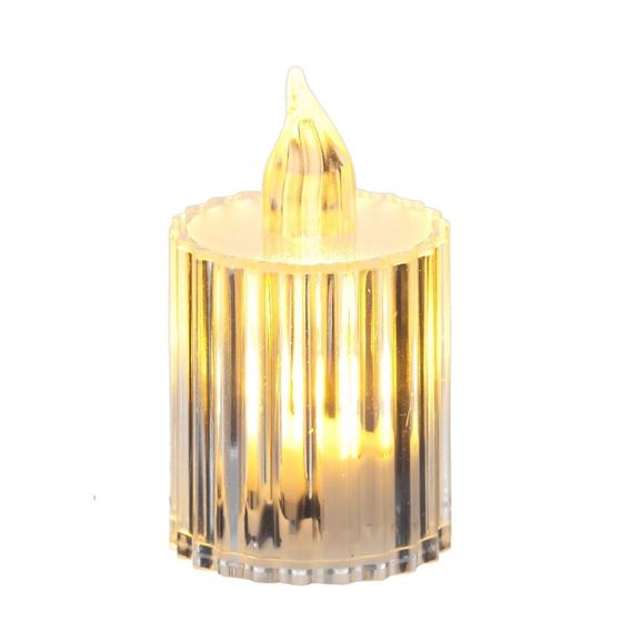 Изделие декоративное &quot;Свеча&quot; (подсветка, 3xLR54) (блок 24шт), D 3.5 см, L3,5 W3,5 H6,5 см