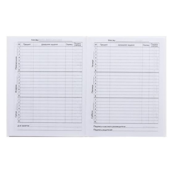 !Дневник универсальный для 1-11 классов, &quot;Белый&quot;, твердая обложка 7БЦ, глянцевая ламинация, 40 листов