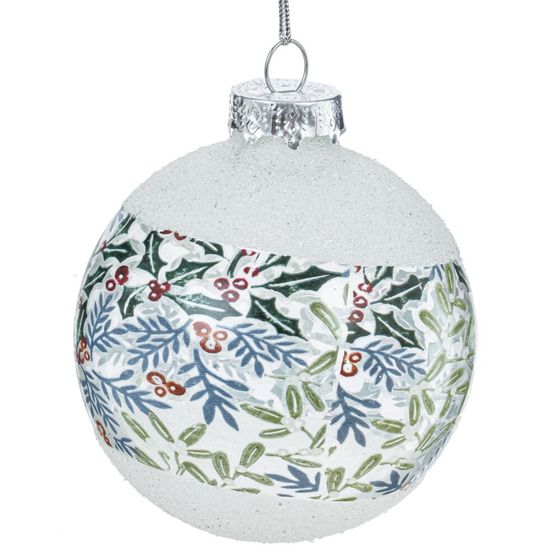 Набор из 12шт Украшение новогоднее "Шар", D 8 см, L34 W25 H9 см