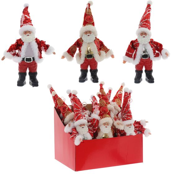 Дед Мороз, L12 W4 H24 см, 3в.