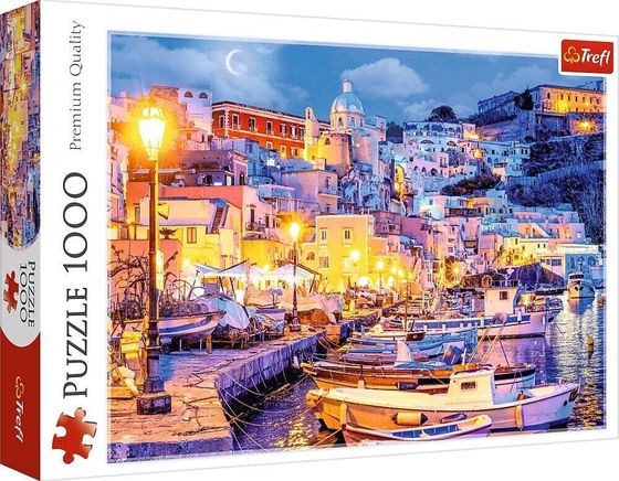 Trefl PUZZLE 1000 Wyspa Procida nocą Włochy 10794