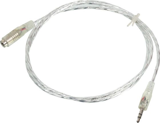 Кабель Buro Jack 3.5 (m)/Jack 3.5 (f) стерео 1м прозрачный (CAB025-1M)