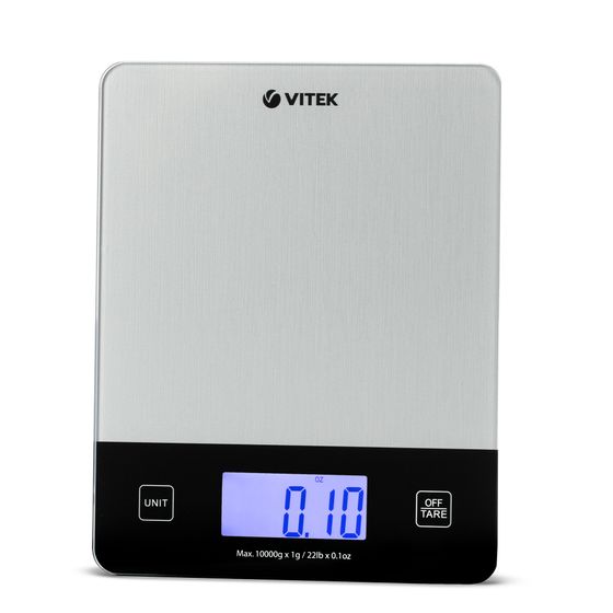 Весы кухонные Vitek VT-8010 макс:10кг нержавеющая сталь