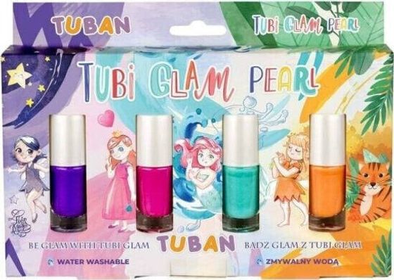 TUBAN Lakier Tubi Glam Zestaw 4 szt. - perłowy