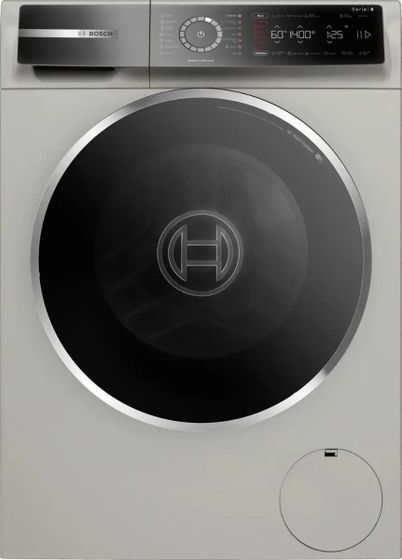 Стиральная машина Bosch Serie 8 WGB2440XME серебристый 9кг 1400об/мин инвертор англ.панель