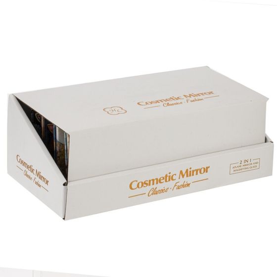 Зеркало карманное, Д6 Ш8,5 В1 см, 4в.