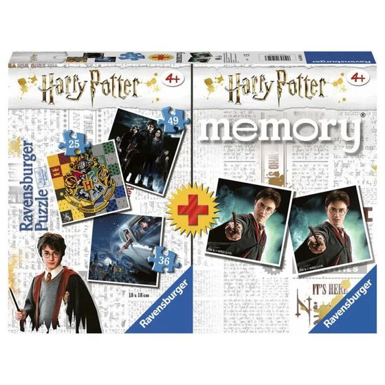 RAVENSBURGER Гарри Поттер 3 головоломки + набор для развития памяти