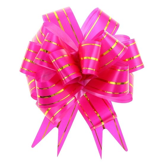 !Бант-шар №3 &quot;Золотое сечение&quot;,10 штук, цвет ярко-розовый