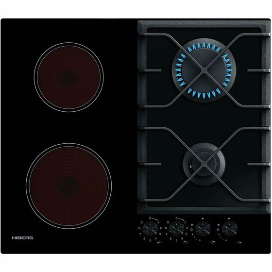 Газовая варочная панель Hiberg VM 6020 B черный