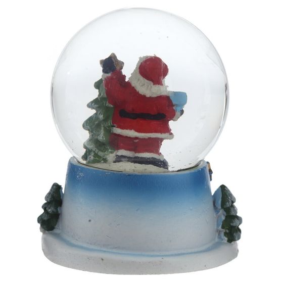 Фигурка декор в стекл шаре &quot;Дед Мороз/Снеговик&quot;, D 4.5 см, L5,5 W5 H6 см, 2в.