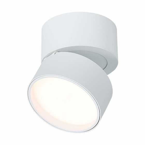 Светильник потолочный поворотный St Luce. ST651.532.09. 1х9 Вт, LED, 3000K, 720 Lm, 8,5х8,5х8,7 см, цвет белый