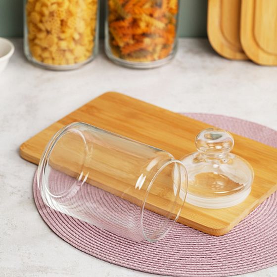 Банка для продуктов КЛУБ 1л с крышкой