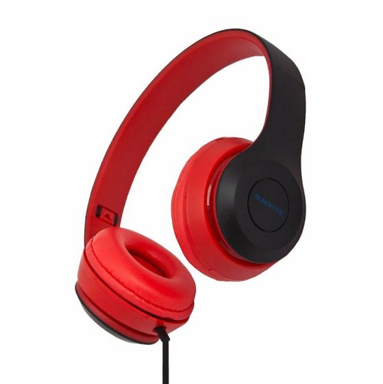 Гарнитура накладные Borofone BO5 Star Sound проводные красный