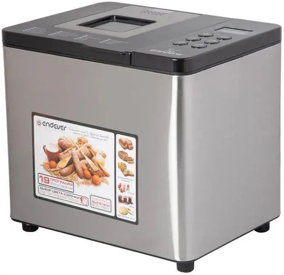Хлебопечь Endever Skyline MB-54 750Вт серебристый/черный