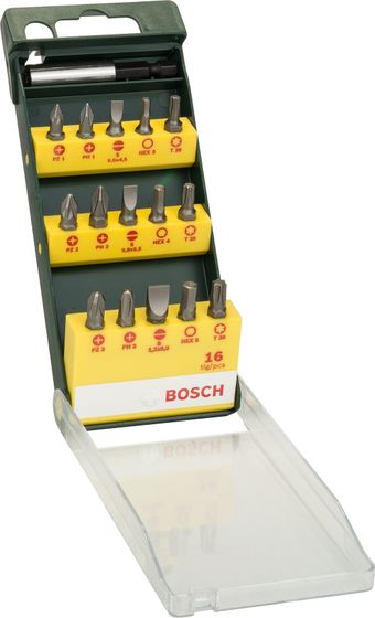Набор бит Bosch Promoline (2607019453) универсал. (16пред.) для шуруповертов/дрелей