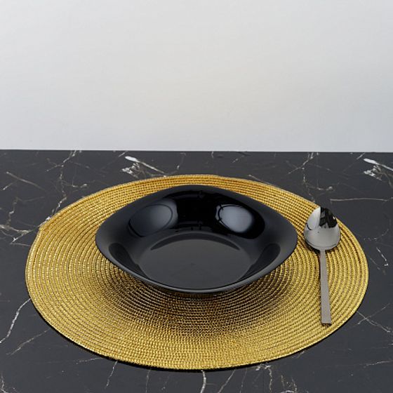 Тарелка суповая НЬЮ КАРИН черная 21см