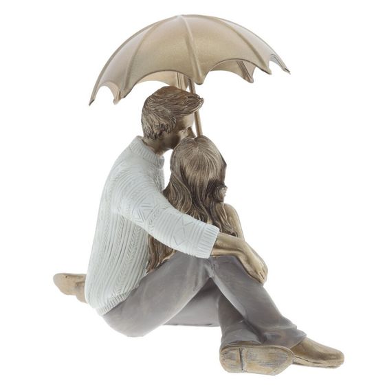 Фигурка декоративная "Влюбленная пара", L16 W10 H15 см