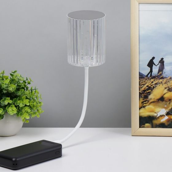 Светильник &quot;Оланди&quot; LED сенсорный 3000-6000К 5Вт USB 10х10х15см RISALUX