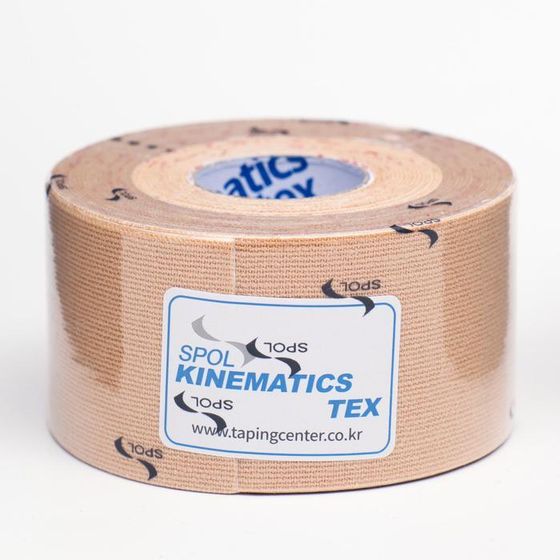 Кинезио тейп Spol Tape корейский, 3.75 см x 5 м, бежевый