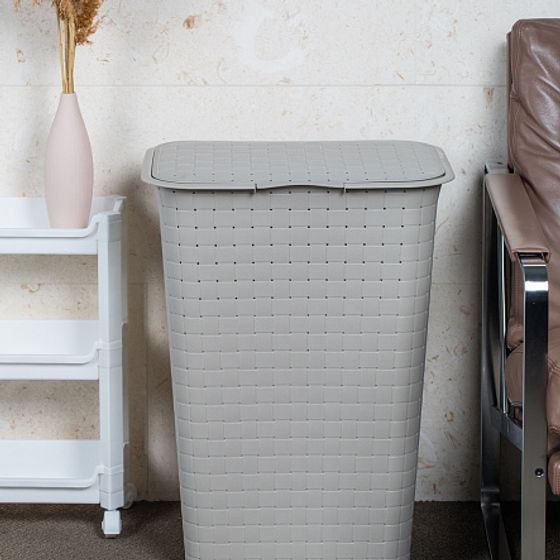 Корзина для белья Nuance 48л глиняно-белый