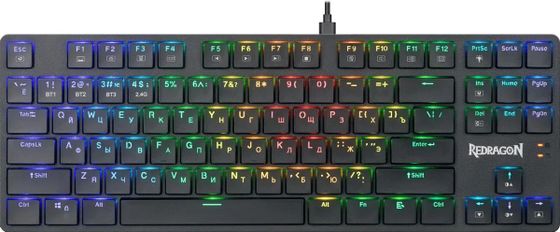 Клавиатура Redragon USB ANUBIS RU RGB игровая беспров. черный (70505)