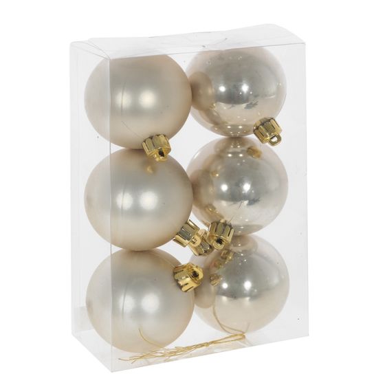 Набор из 6шт Украшение новогоднее &quot;Шар&quot;, D 6 см, L12 W6 H17,5 см