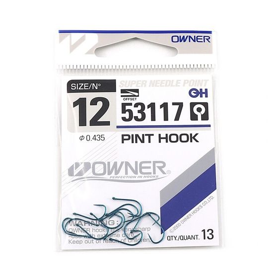 Крючок OWNER Pint Hook blue №12, 13 шт.