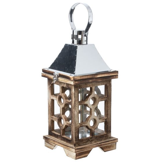 Подсвечник &quot;Фонарь&quot;, L14 W14 H30 см