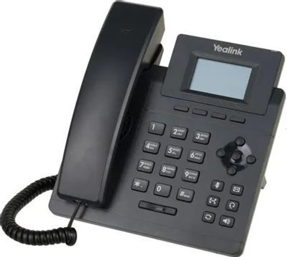 Телефон IP Yealink SIP-T30P с блоком питания черный (SIP-T30P)