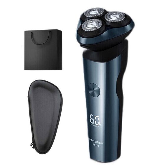 POREE PS165 Swivel Type Razors Men&#39;s Rechargeable Shaver Head Washable Electric Portable Home Use