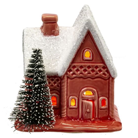 Фигурка декоративная с подсветкой &quot;Домик&quot; L7,5 W6 H8 см, (2хLR44), 3в.