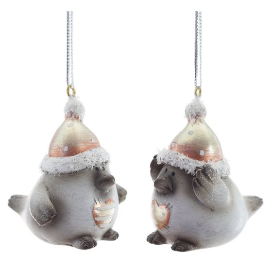 Фигурка декоративная подвесная &quot;Птичка&quot;,   L3 W5 H5 см, 2в.