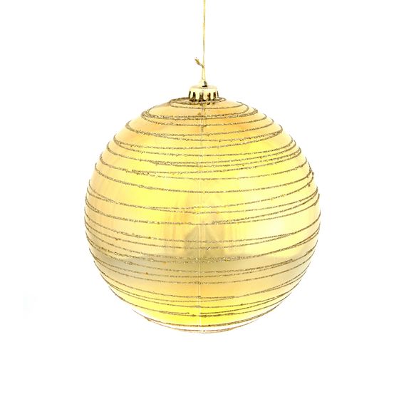 Набор из 12шт Украшение новогоднее Шар "Золотистая спираль", D10 см, L44 W33 H10,5 см