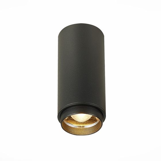 Светильник потолочный Zoom St Luce. ST600.432.10. 1х10 Вт, LED, 3000K, 1000 Lm, 5,9х5,9х13 см, цвет чёрный