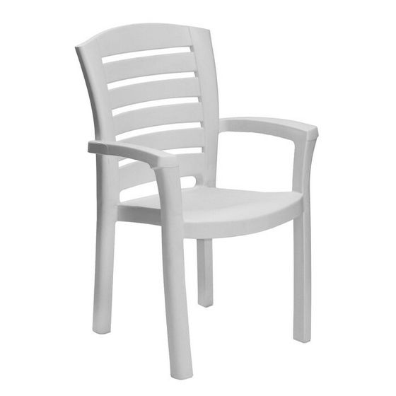 Кресло &quot;Капри&quot; белое, 50 х 58 х 92 см