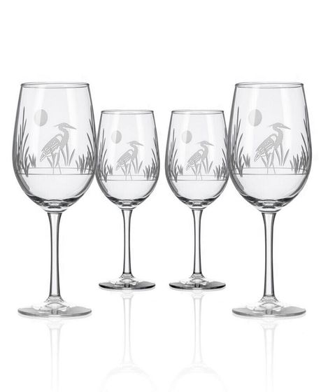 Heron White Wine Glass 12oz- Set of 4 Glasses