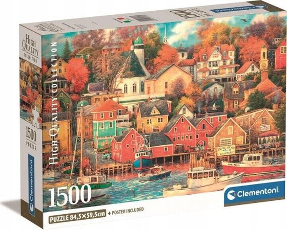 Clementoni Puzzle 1500 elementów Compact Good Times Harbor