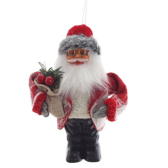Дед Мороз подвесной, L9 W8 H14 см