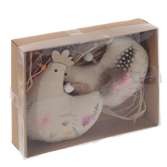 Набор из 2-х изделий декоративных подвесных "Курочка" (9*3*11,5), L15 W4 H12 см