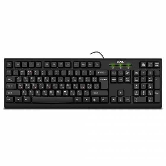 Клавиатура Sven KB-S300 проводная черный (SV-015756)