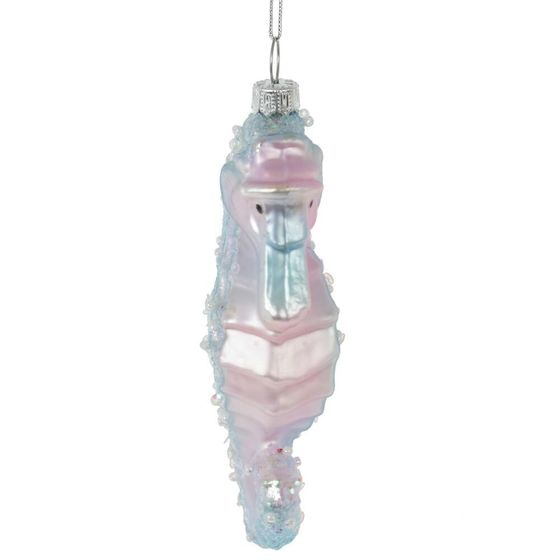 Украшение новогоднее "Морской конек, L5 W3 H13 см