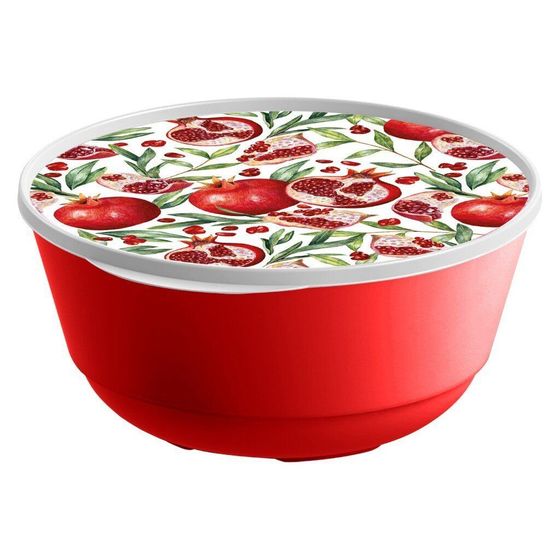 Миска 3л Homver Bergamo Scarlet красный