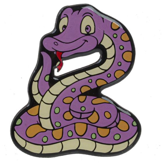 Магнит &quot;Змея&quot;, 1L7 W0,3 H7 см, 12в.