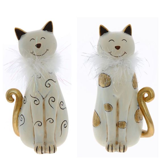 Фигурка декоративная &quot;Кошка&quot;, L11 W8 H24 см, 2в.