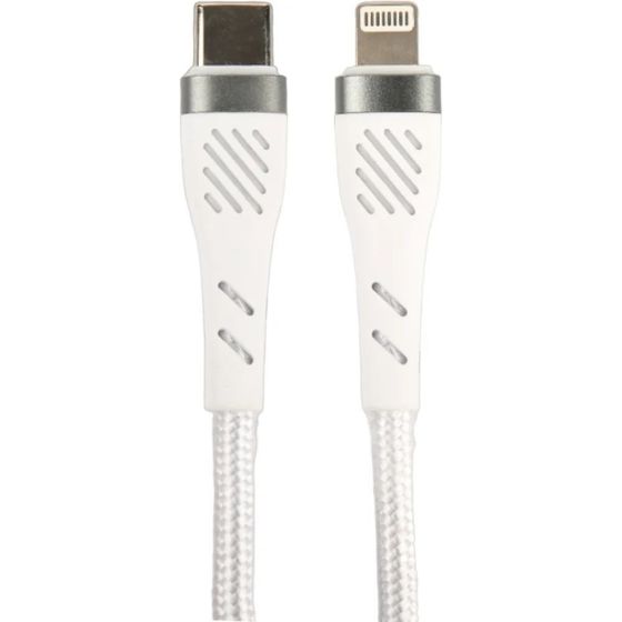 Кабель Perfeo USB Type-C(m) - Lightning(m) POWER 1м белый (C1004)