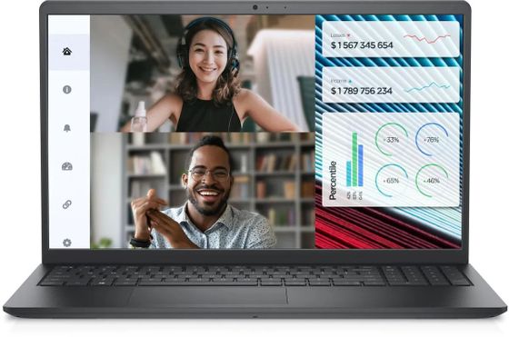 Ноутбук 15.6&quot; Dell Vostro 3520 черный i3-1215U 8Gb/256Gb UHDGr Ubuntu (3520-3820)
