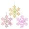 Украшение новогоднее &quot;Снежинка&quot;, L21 W0,1 H21 см, 3в.